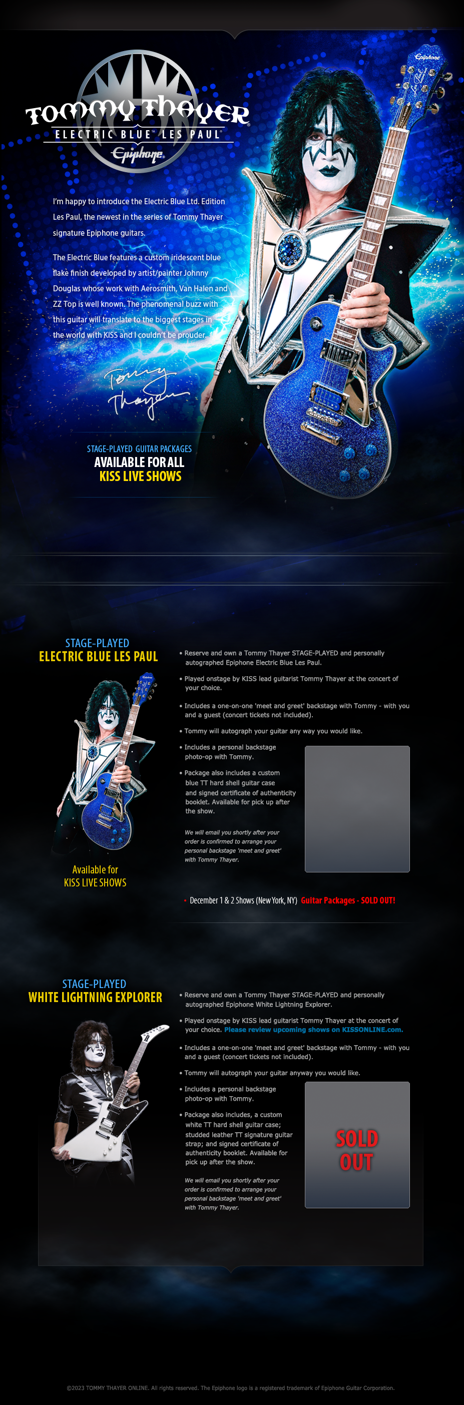 TommyThayerEpiphoneLimitedEditionSpacemanLesPaul